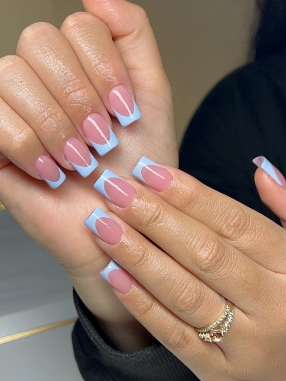 Square French Tip Nail Ideas