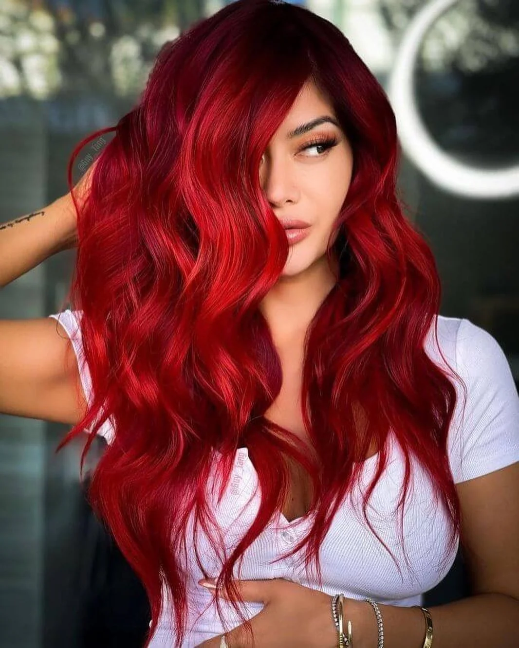 Fiery Dark Red Hair Color Transformations